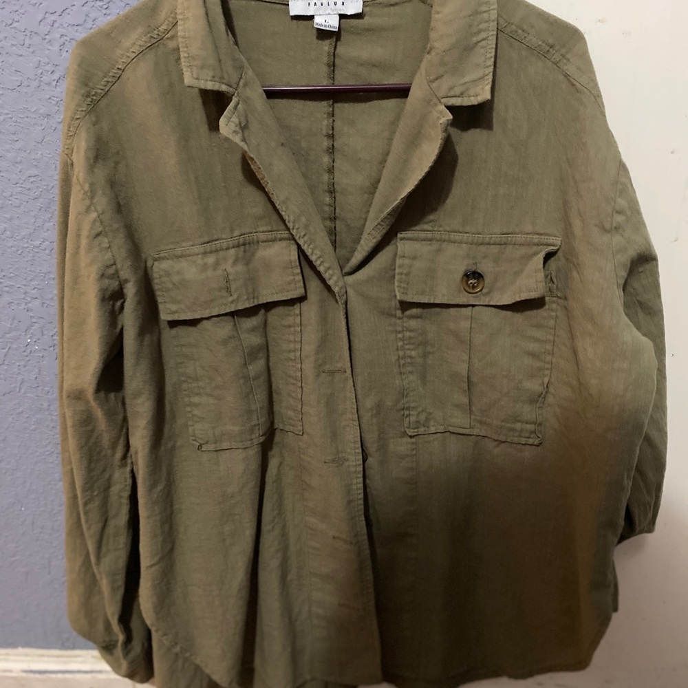Olive green blouse